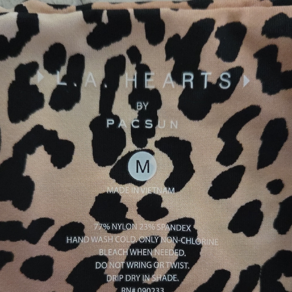 PacSun Beige and Black Leopard Print Bikini - Picture 2 of 4